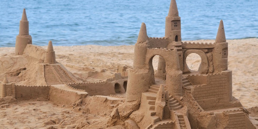newsletter collages (6 × 3 in) - sand scultping competition
