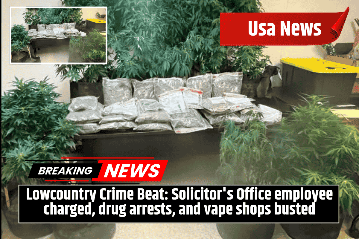 Lowcountry Crime Beat: Solicitor's Office employee charged, drug arrests, and vape shops busted