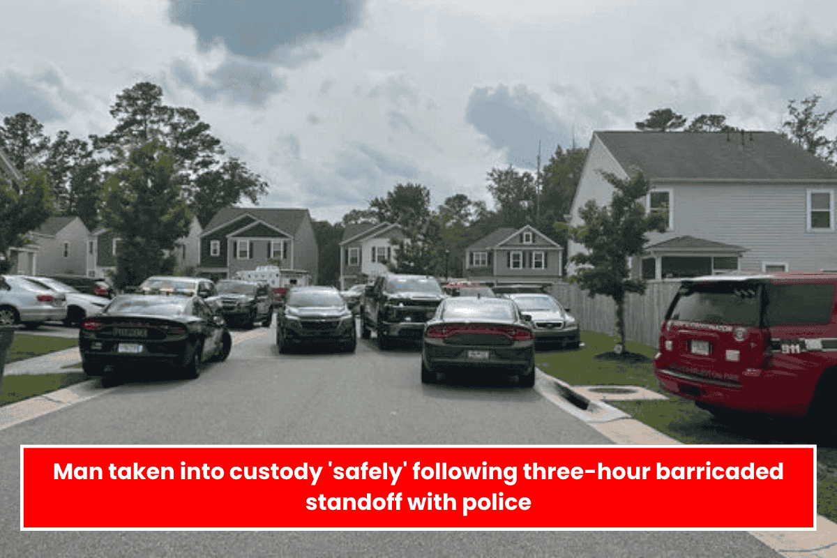 Man taken into custody 'safely' following three-hour barricaded standoff with police