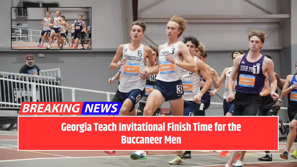 Georgia Teach Invitational Finish Time for the Buccaneer Men