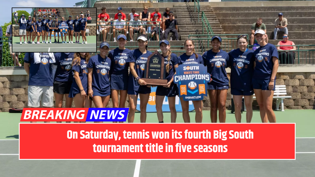On Saturday, tennis won its fourth Big South tournament title in five seasons
