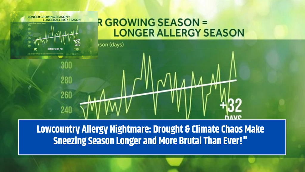 Lowcountry Allergy Nightmare: Drought & Climate Chaos Make Sneezing Season Longer and More Brutal Than Ever!"