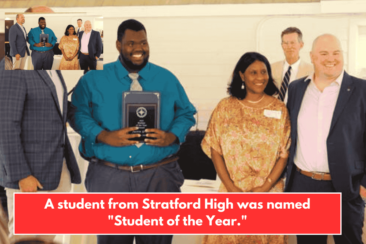 A student from Stratford High was named "Student of the Year."