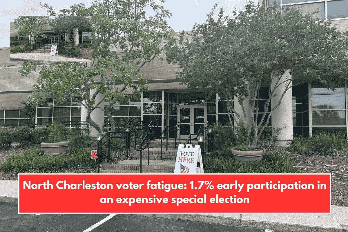 North Charleston voter fatigue: 1.7% early participation in an expensive special election