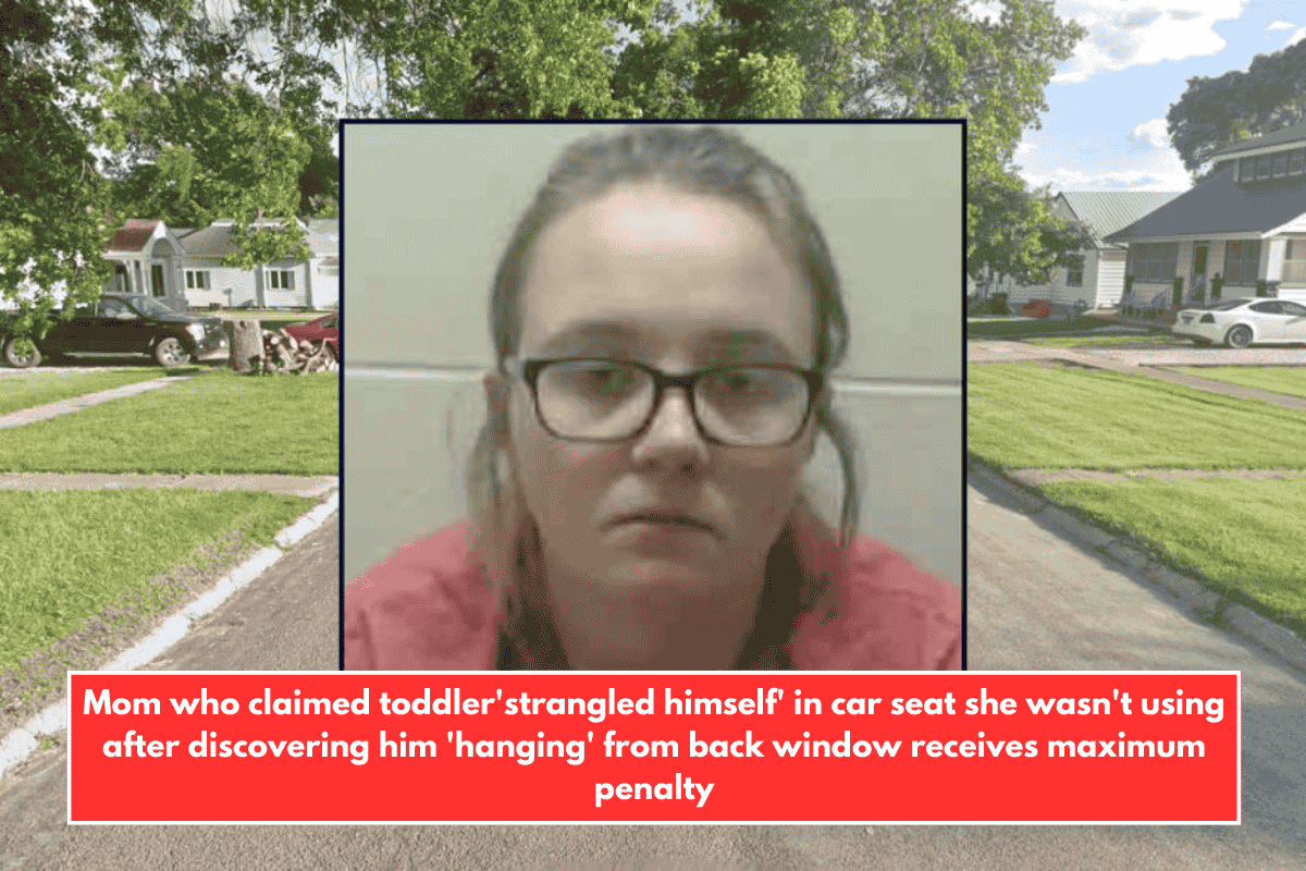 Mom who claimed toddler'strangled himself' in car seat she wasn't using after discovering him 'hanging' from back window receives maximum penalty