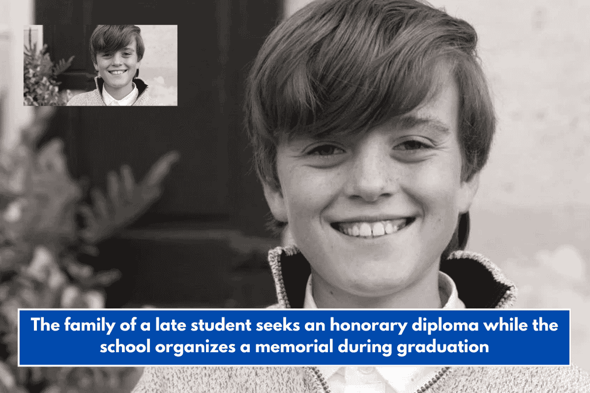 The family of a late student seeks an honorary diploma while the school organizes a memorial during graduation