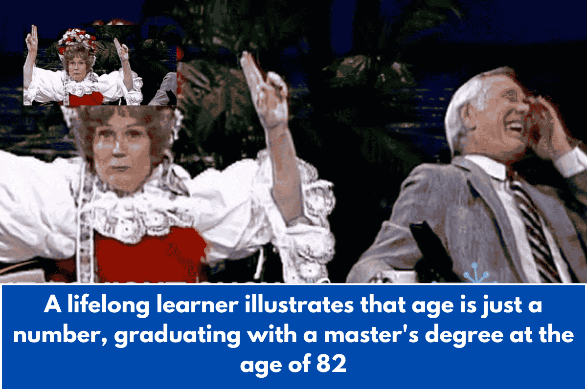 A lifelong learner illustrates that age is just a number, graduating with a master's degree at the age of 82