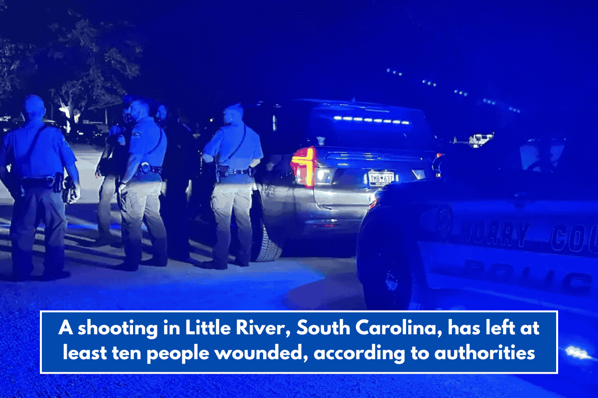 A shooting in Little River, South Carolina, has left at least ten people wounded, according to authorities