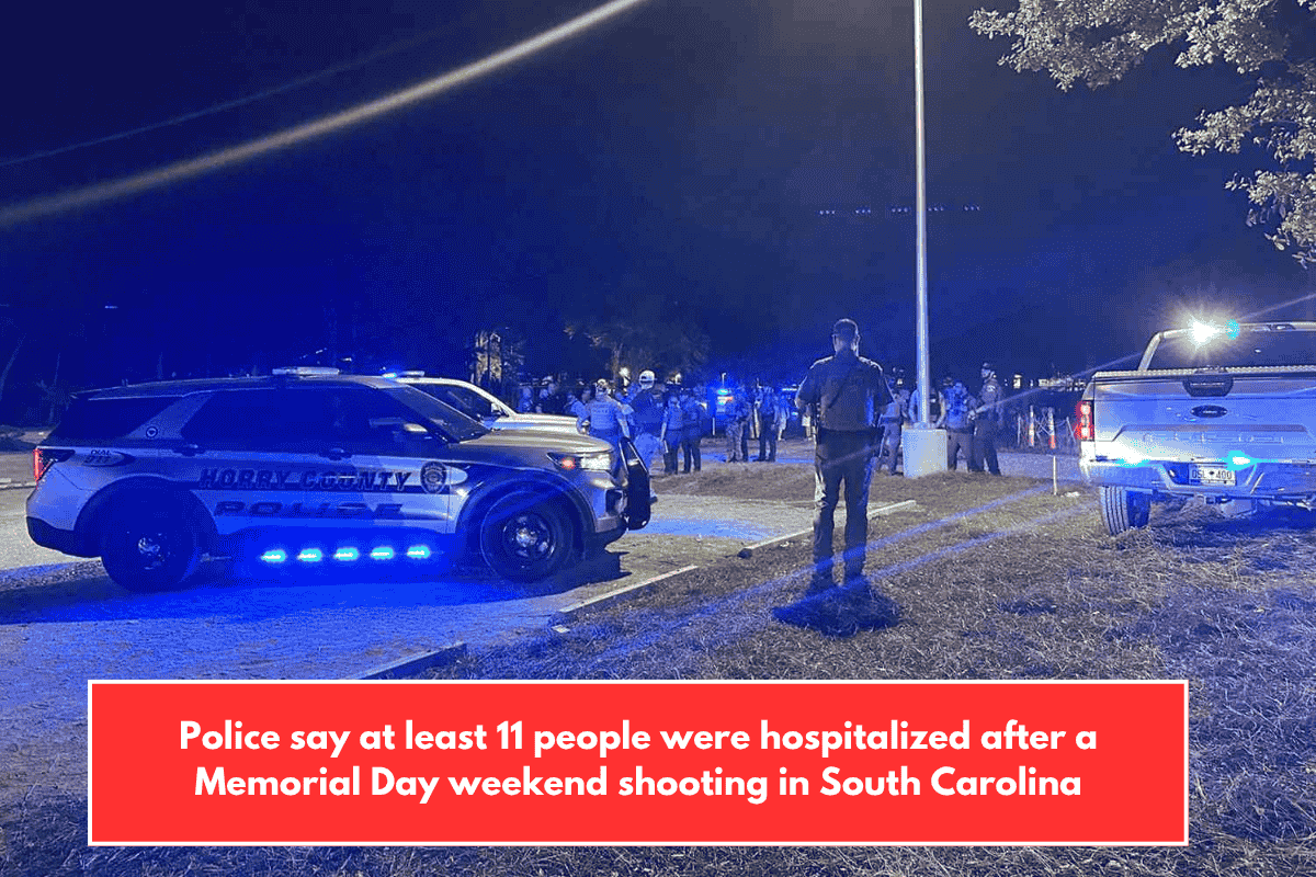 Police say at least 11 people were hospitalized after a Memorial Day weekend shooting in South Carolina