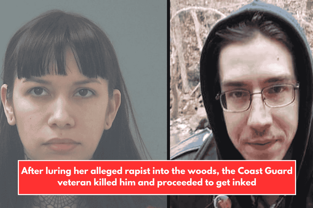 After luring her alleged rapist into the woods, the Coast Guard veteran killed him and proceeded to get inked
