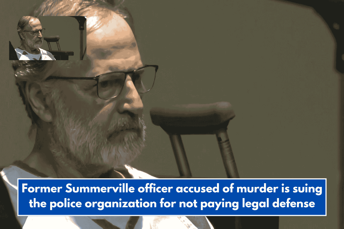Former Summerville officer accused of murder is suing the police organization for not paying legal defense