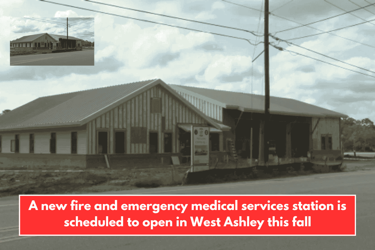 A new fire and emergency medical services station is scheduled to open in West Ashley this fall