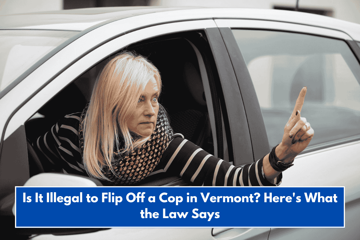 Is It Illegal to Flip Off a Cop in Vermont? Here's What the Law Says