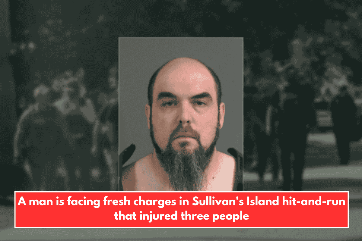 A man is facing fresh charges in Sullivan's Island hit-and-run that injured three people