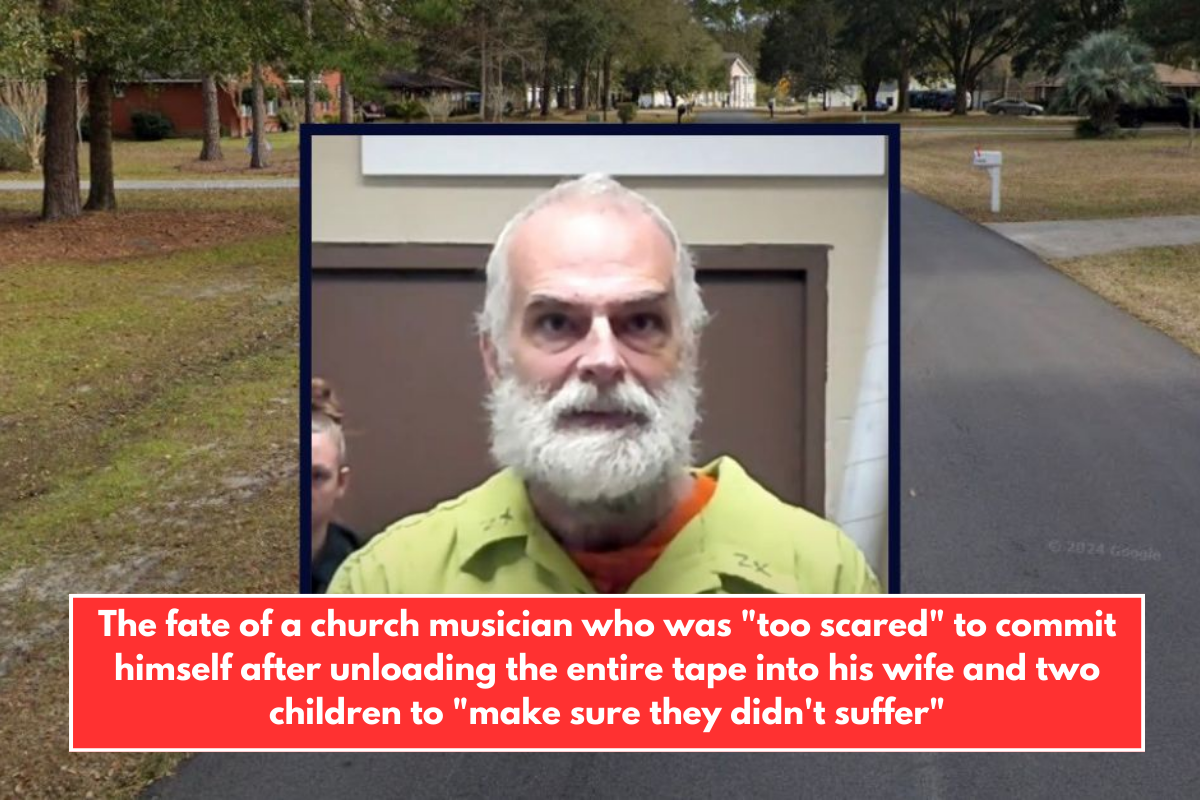 The fate of a church musician who was "too scared" to commit himself after unloading the entire tape into his wife and two children to "make sure they didn't suffer"