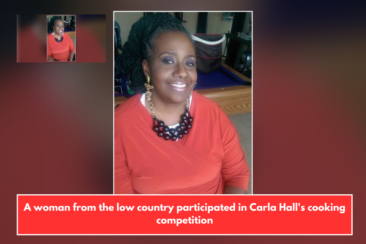 A woman from the low country participated in Carla Hall's cooking competition