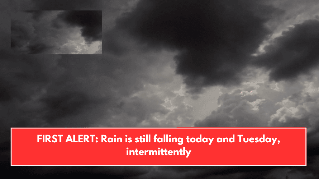 FIRST ALERT: Rain is still falling today and Tuesday, intermittently