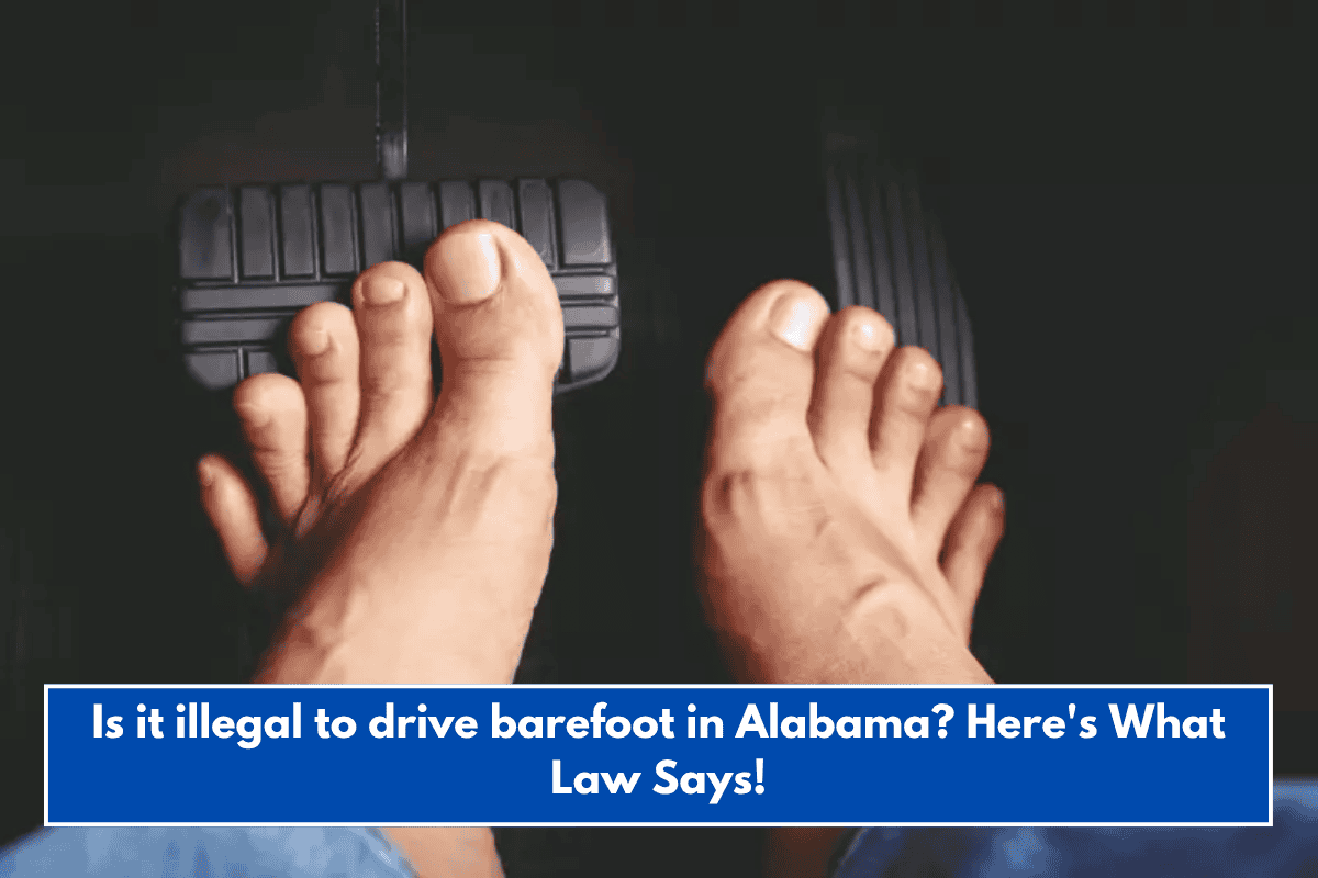 Is it illegal to drive barefoot in Alabama? Here's What Law Says!