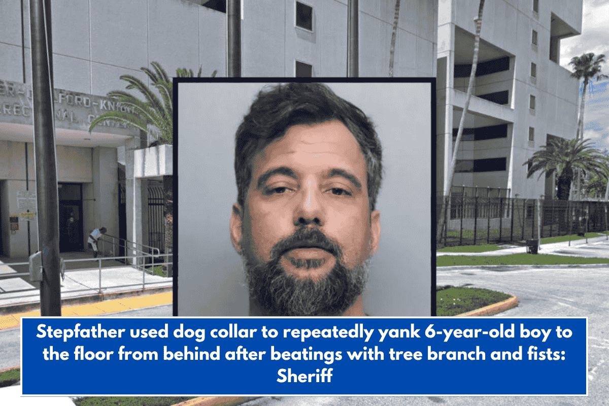 Stepfather used dog collar to repeatedly yank 6-year-old boy to the floor from behind after beatings with tree branch and fists: Sheriff