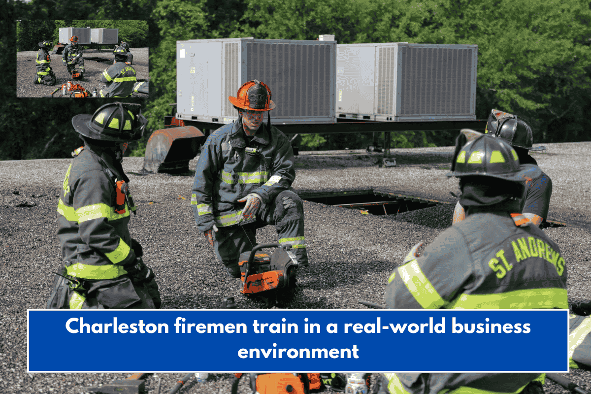 Charleston firemen train in a real-world business environment
