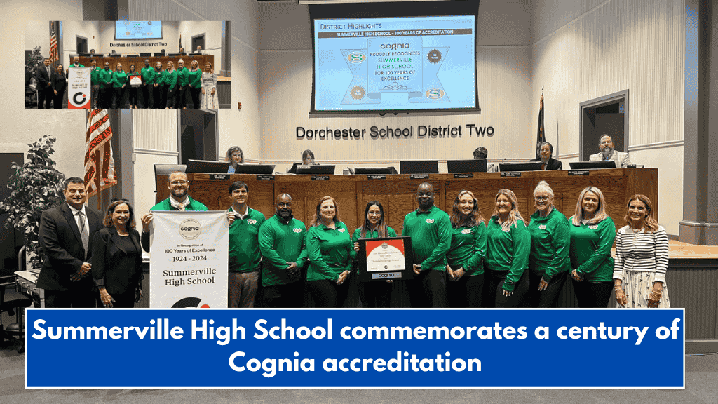 Summerville High School commemorates a century of Cognia accreditation