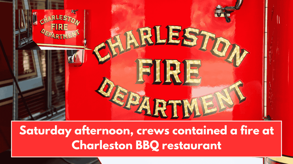 Saturday afternoon, crews contained a fire at Charleston BBQ restaurant