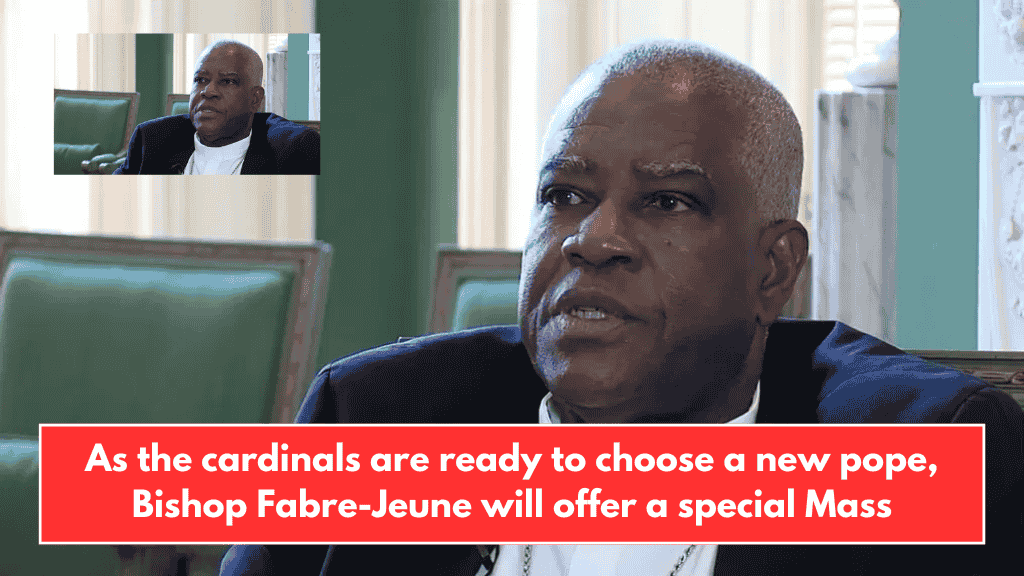 As the cardinals are ready to choose a new pope, Bishop Fabre-Jeune will offer a special Mass