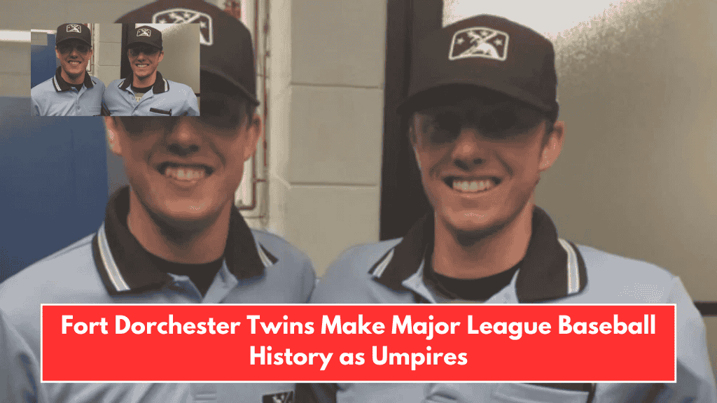 Fort Dorchester Twins Make Major League Baseball History as Umpires