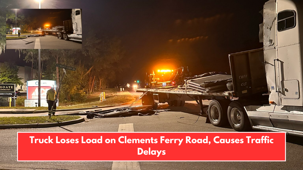 Truck Loses Load on Clements Ferry Road, Causes Traffic Delays