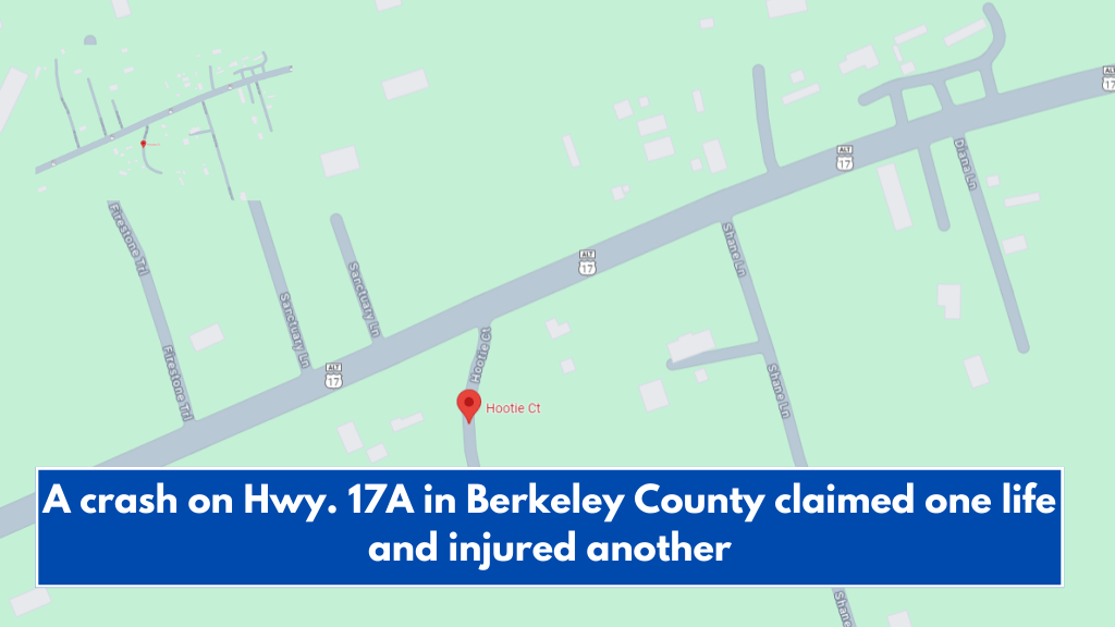 A crash on Hwy. 17A in Berkeley County claimed one life and injured another
