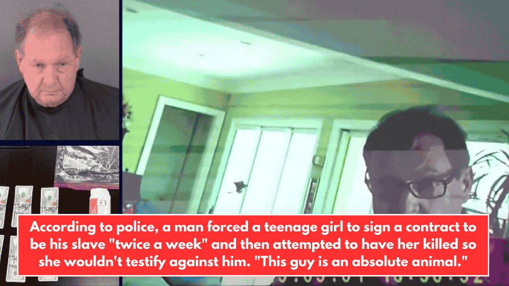 According to police, a man forced a teenage girl to sign a contract to be his slave "twice a week" and then attempted to have her killed so she wouldn't testify against him. "This guy is an absolute animal."