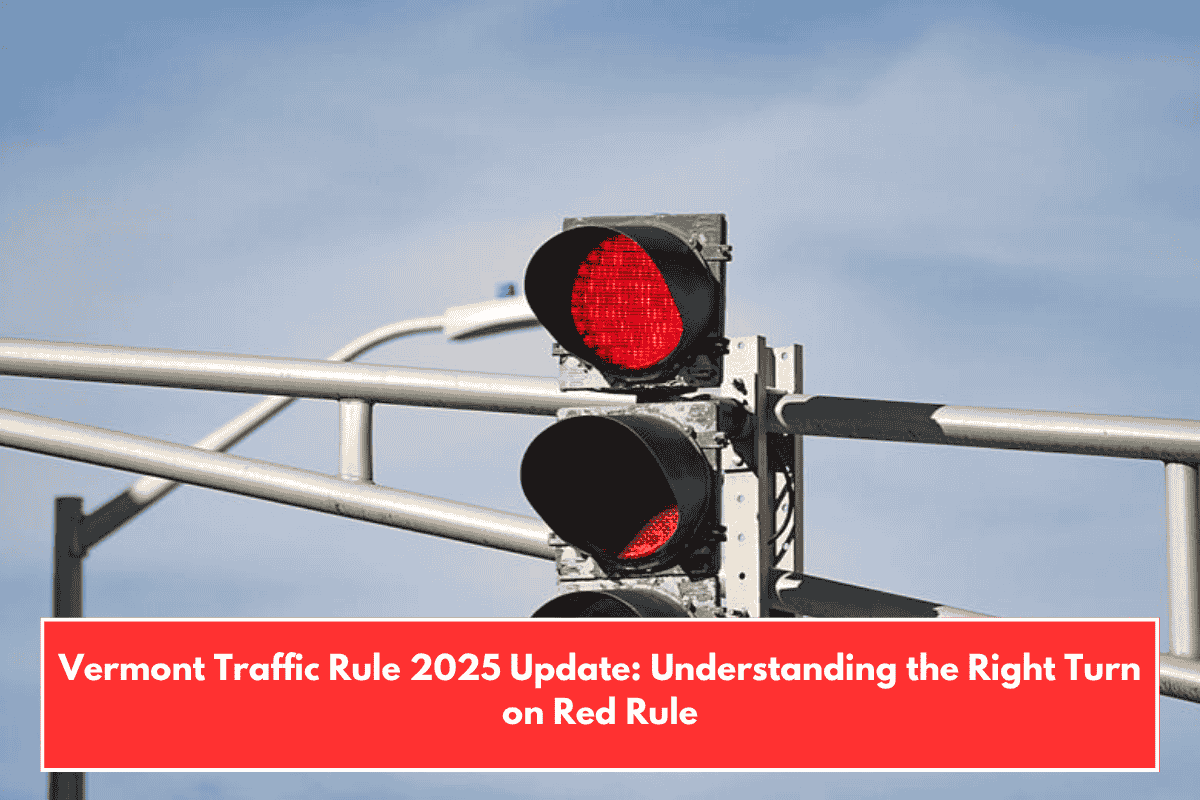 Vermont Traffic Rule 2025 Update: Understanding the Right Turn on Red Rule