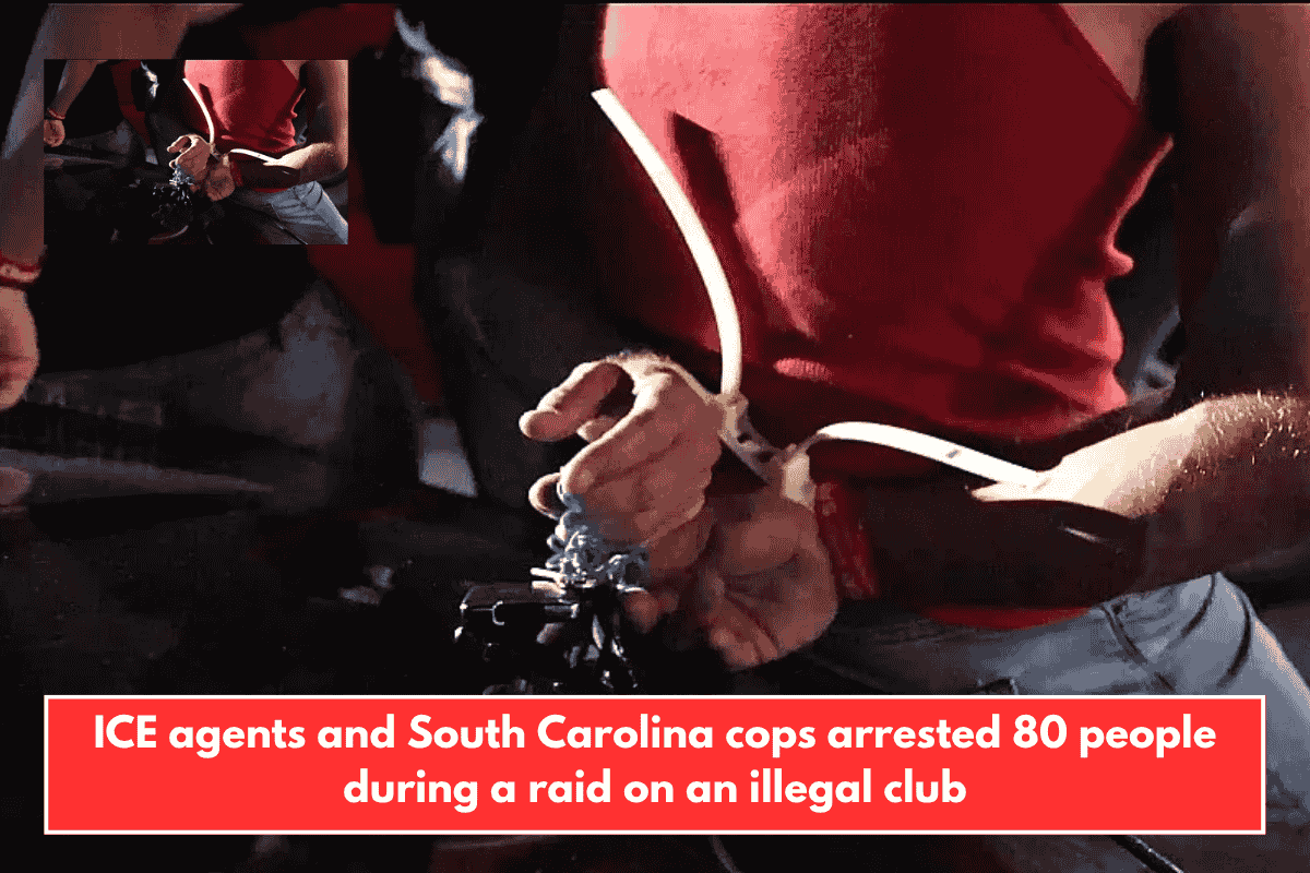ICE agents and South Carolina cops arrested 80 people during a raid on an illegal club