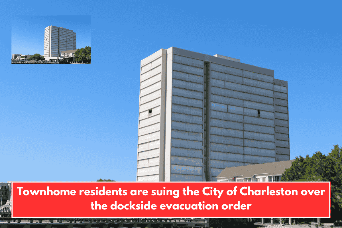 Townhome residents are suing the City of Charleston over the dockside evacuation order