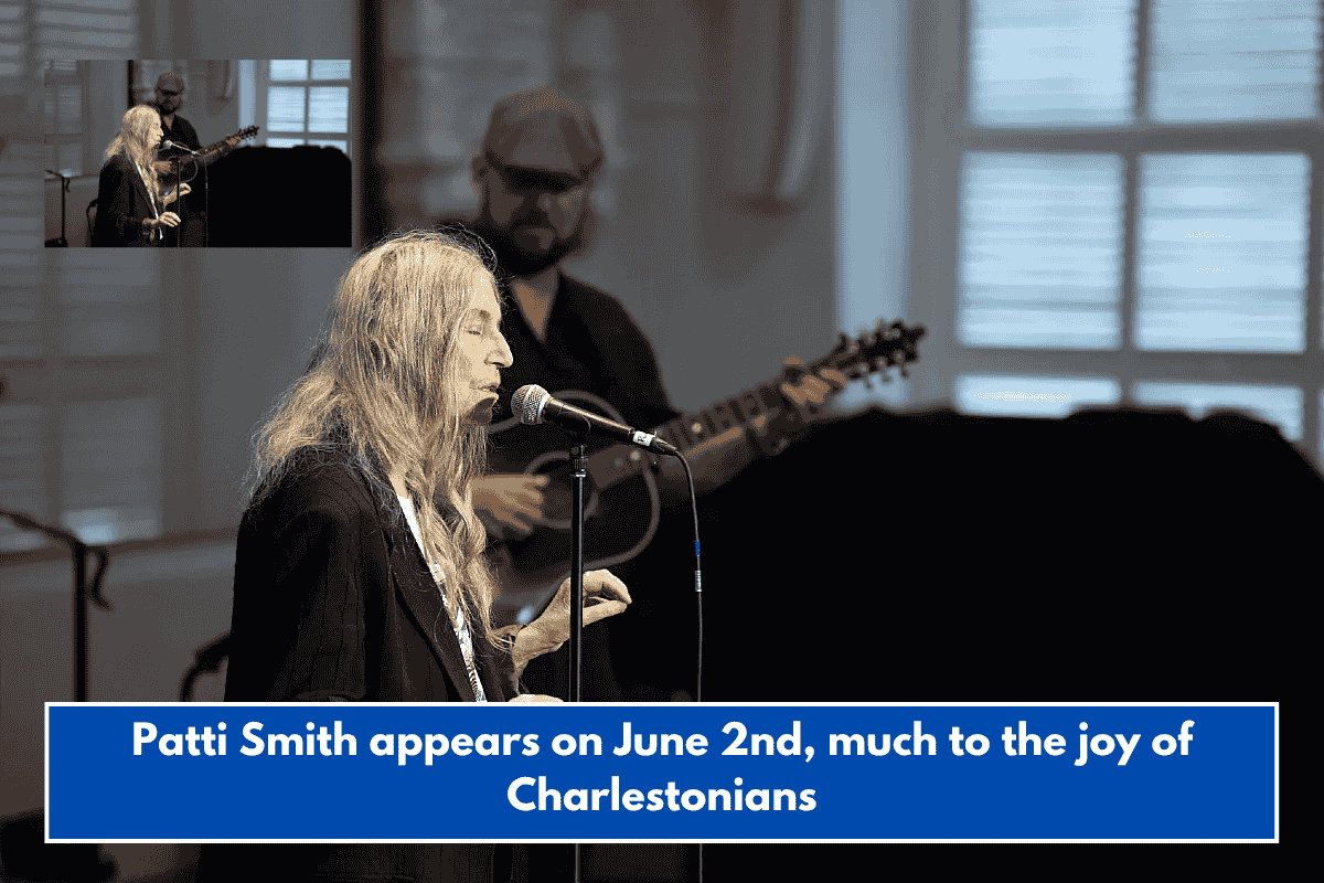 Patti Smith appears on June 2nd, much to the joy of Charlestonians