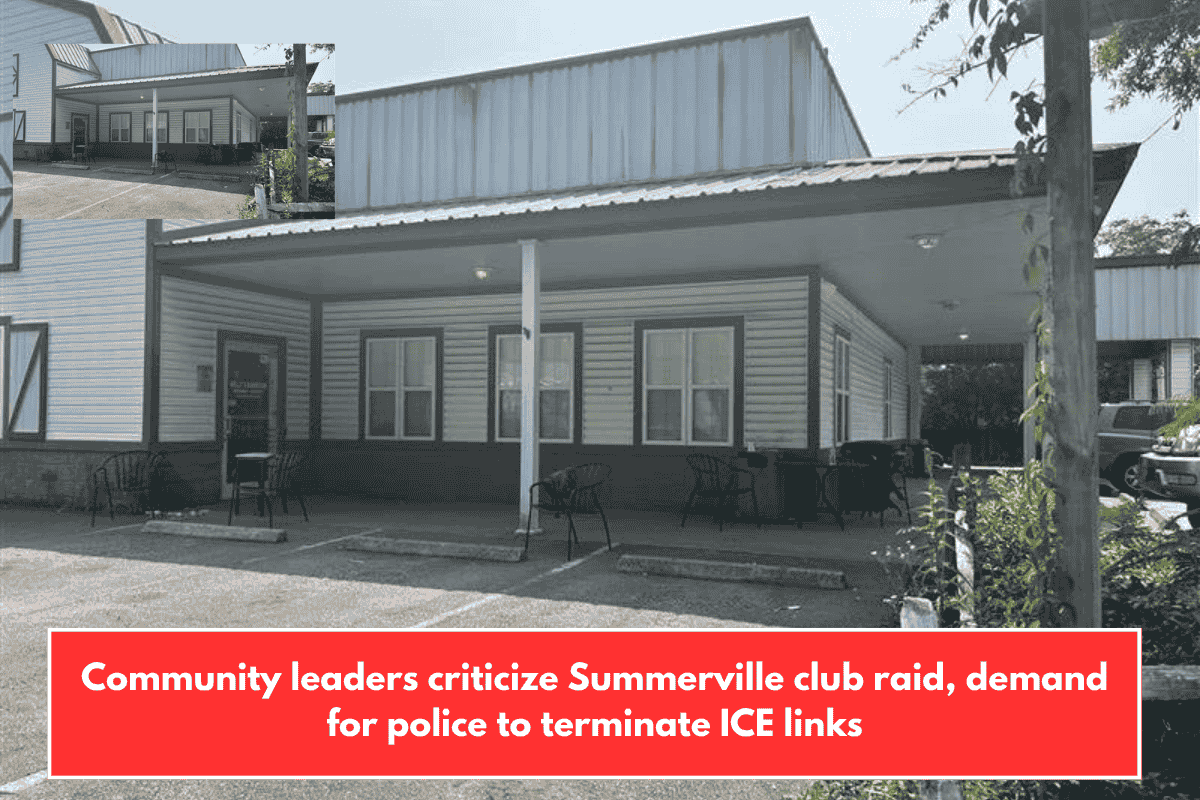 Community leaders criticize Summerville club raid, demand for police to terminate ICE links