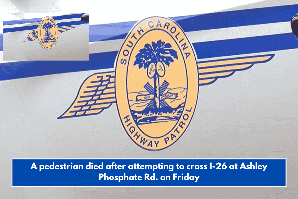 A pedestrian died after attempting to cross I-26 at Ashley Phosphate Rd. on Friday