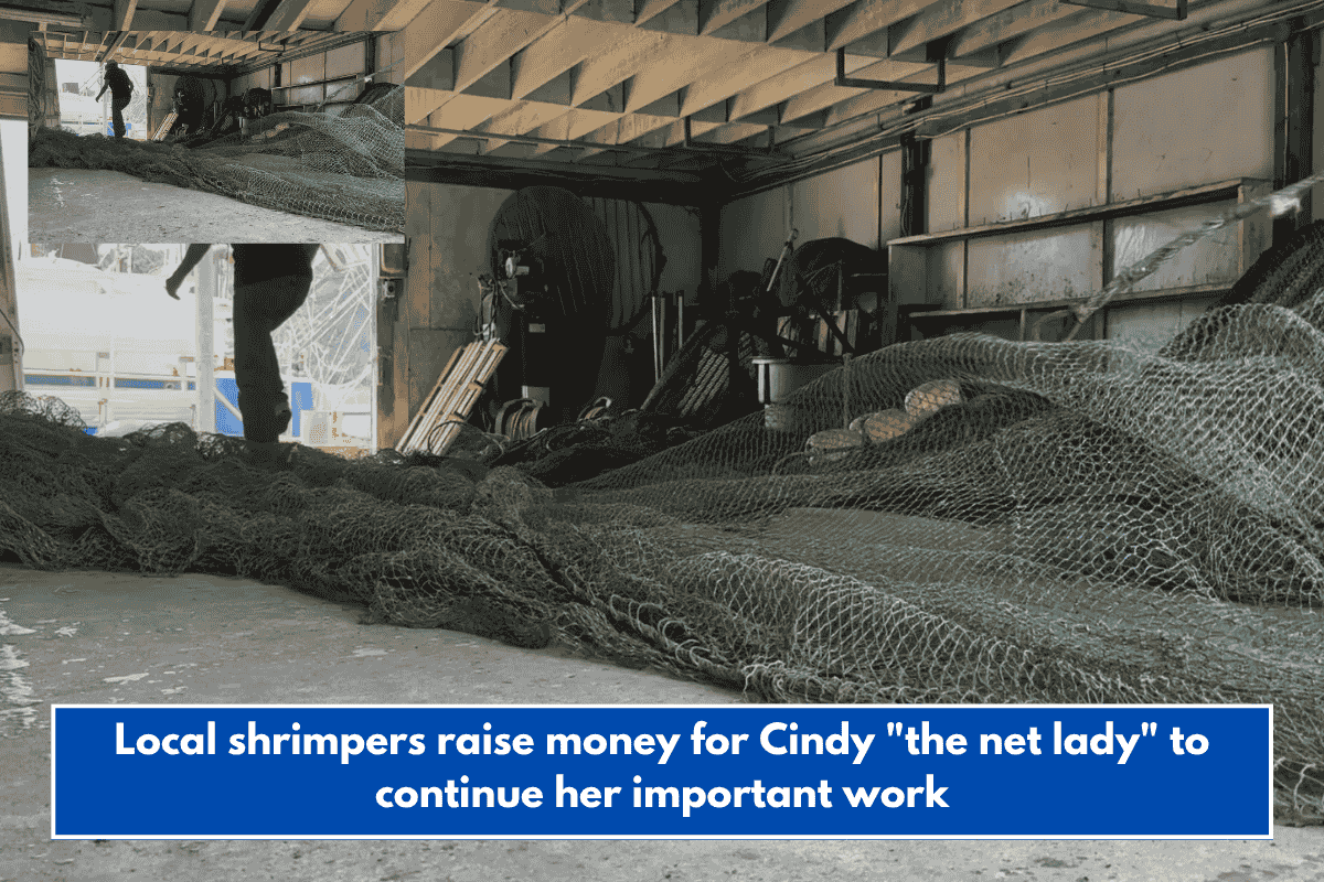 Local shrimpers raise money for Cindy "the net lady" to continue her important work