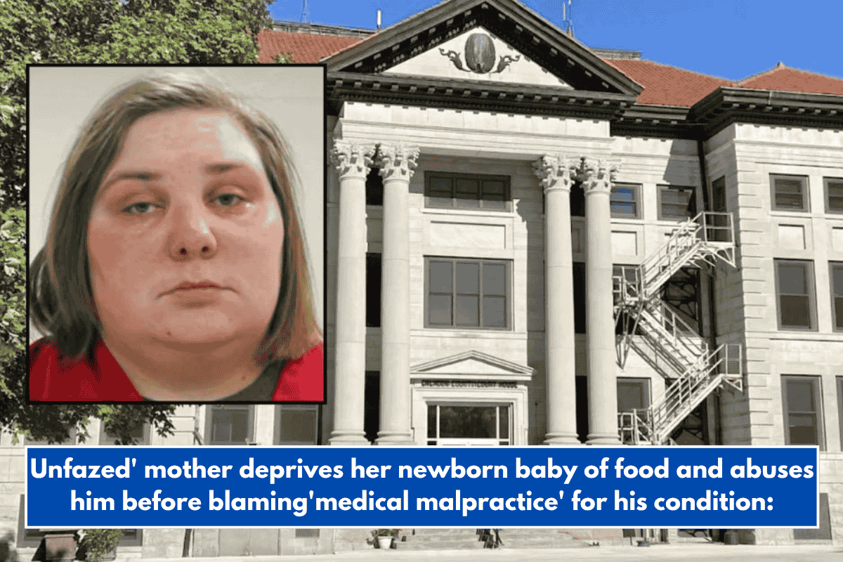 Unfazed' mother deprives her newborn baby of food and abuses him before blaming'medical malpractice' for his condition: