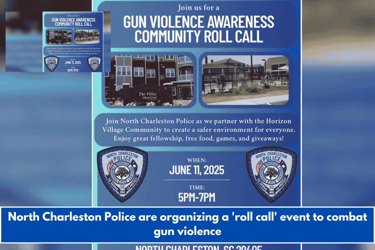 North Charleston Police are organizing a 'roll call' event to combat gun violence