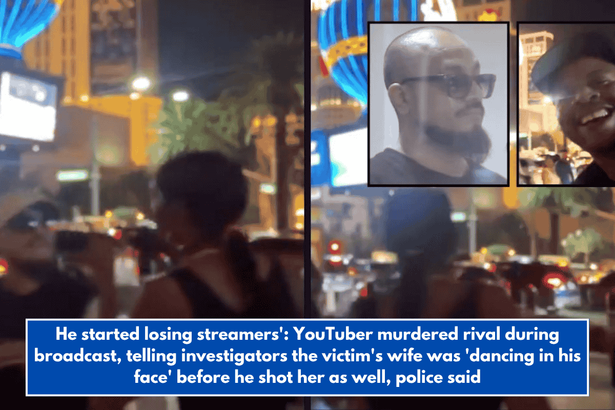 He started losing streamers': YouTuber murdered rival during broadcast, telling investigators the victim's wife was 'dancing in his face' before he shot her as well, police said