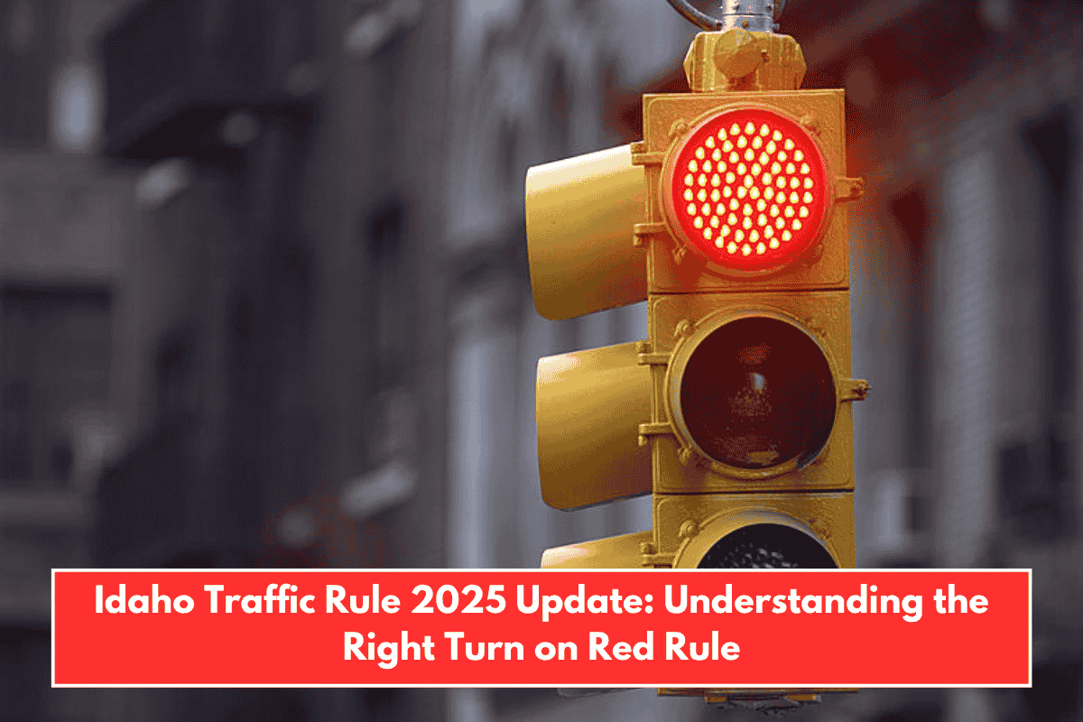Idaho Traffic Rule 2025 Update: Understanding the Right Turn on Red Rule