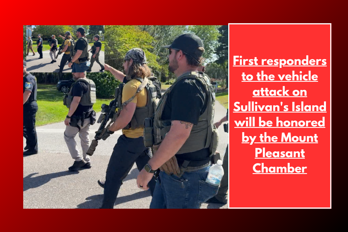 First responders to the vehicle attack on Sullivan's Island will be honored by the Mount Pleasant Chamber