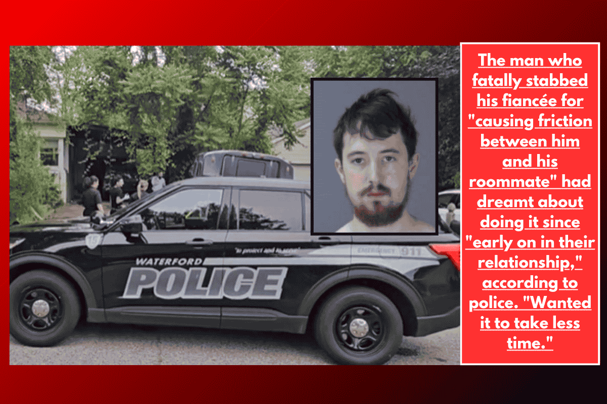 The man who fatally stabbed his fiancée for "causing friction between him and his roommate" had dreamt about doing it since "early on in their relationship," according to police. "Wanted it to take less time."