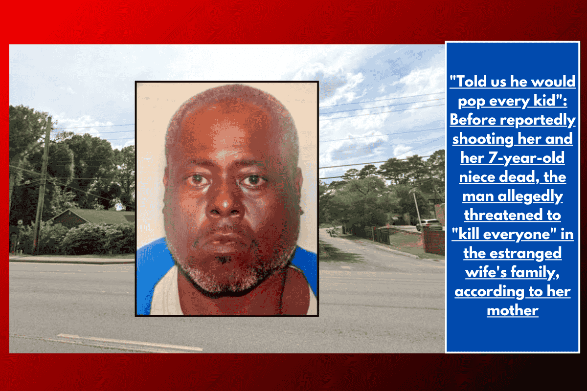 "Told us he would pop every kid": Before reportedly shooting her and her 7-year-old niece dead, the man allegedly threatened to "kill everyone" in the estranged wife's family, according to her mother
