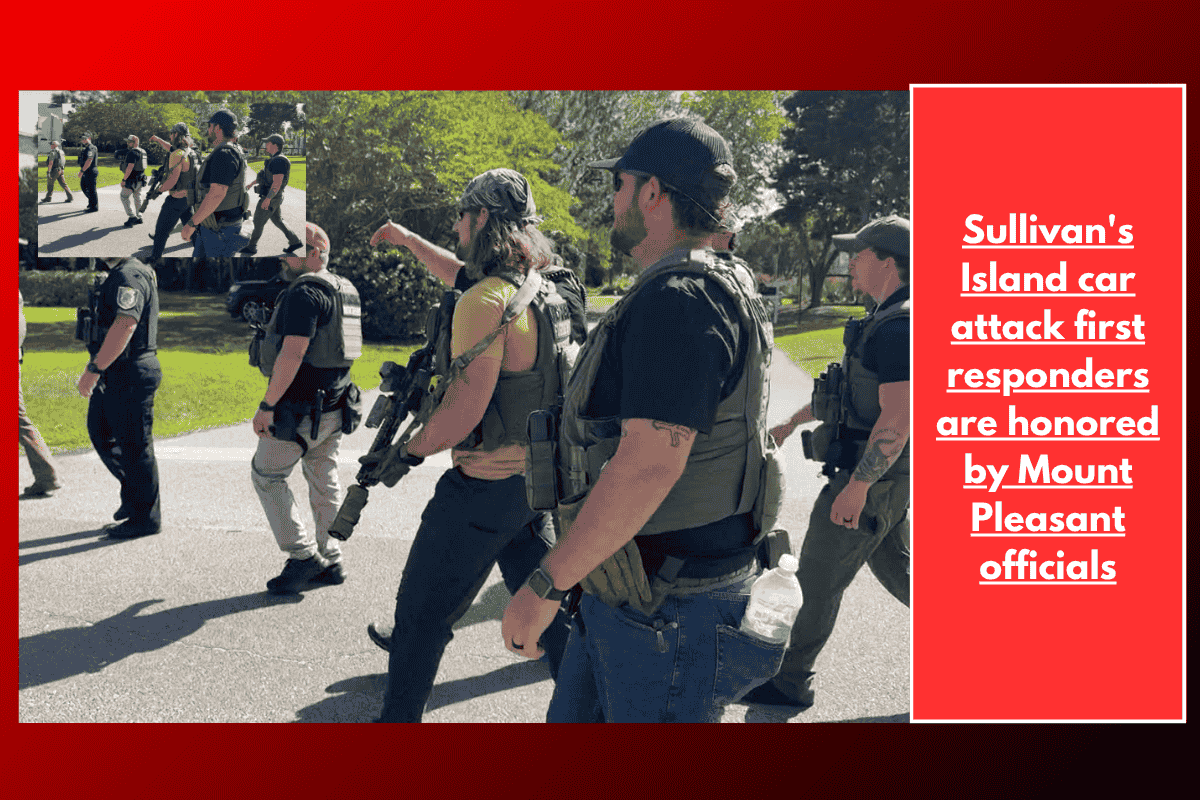 Sullivan's Island car attack first responders are honored by Mount Pleasant officials