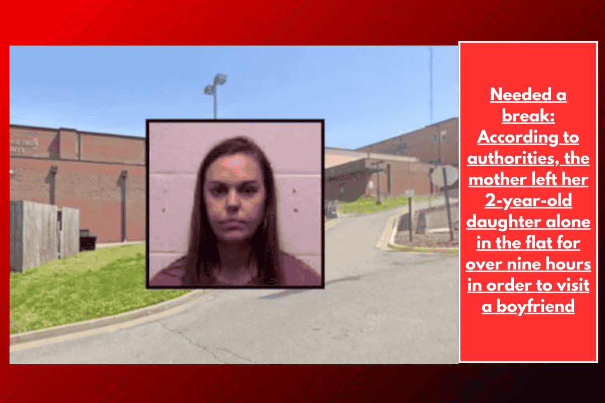 Needed a break: According to authorities, the mother left her 2-year-old daughter alone in the flat for over nine hours in order to visit a boyfriend