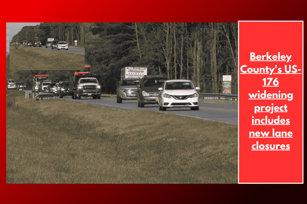 Berkeley County's US-176 widening project includes new lane closures