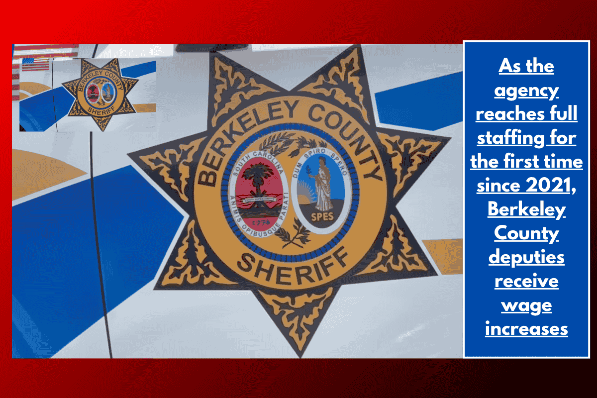 As the agency reaches full staffing for the first time since 2021, Berkeley County deputies receive wage increases