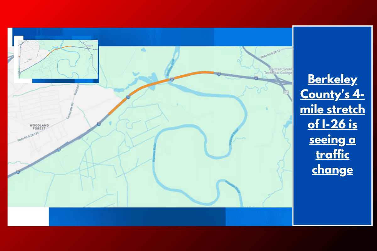 Berkeley County's 4-mile stretch of I-26 is seeing a traffic change